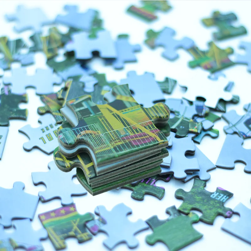 Wholesale custom personalized design and logo Cartoon anime kid toys puzzle 1000