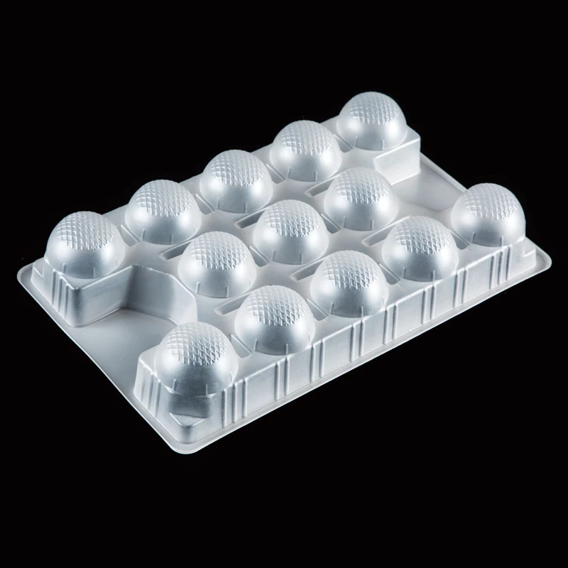 Food Freezer Tray with Dividers for Mochi Ice Cream Rice Ball Soup Dumpling Snacks Food Plastic Packaging Container