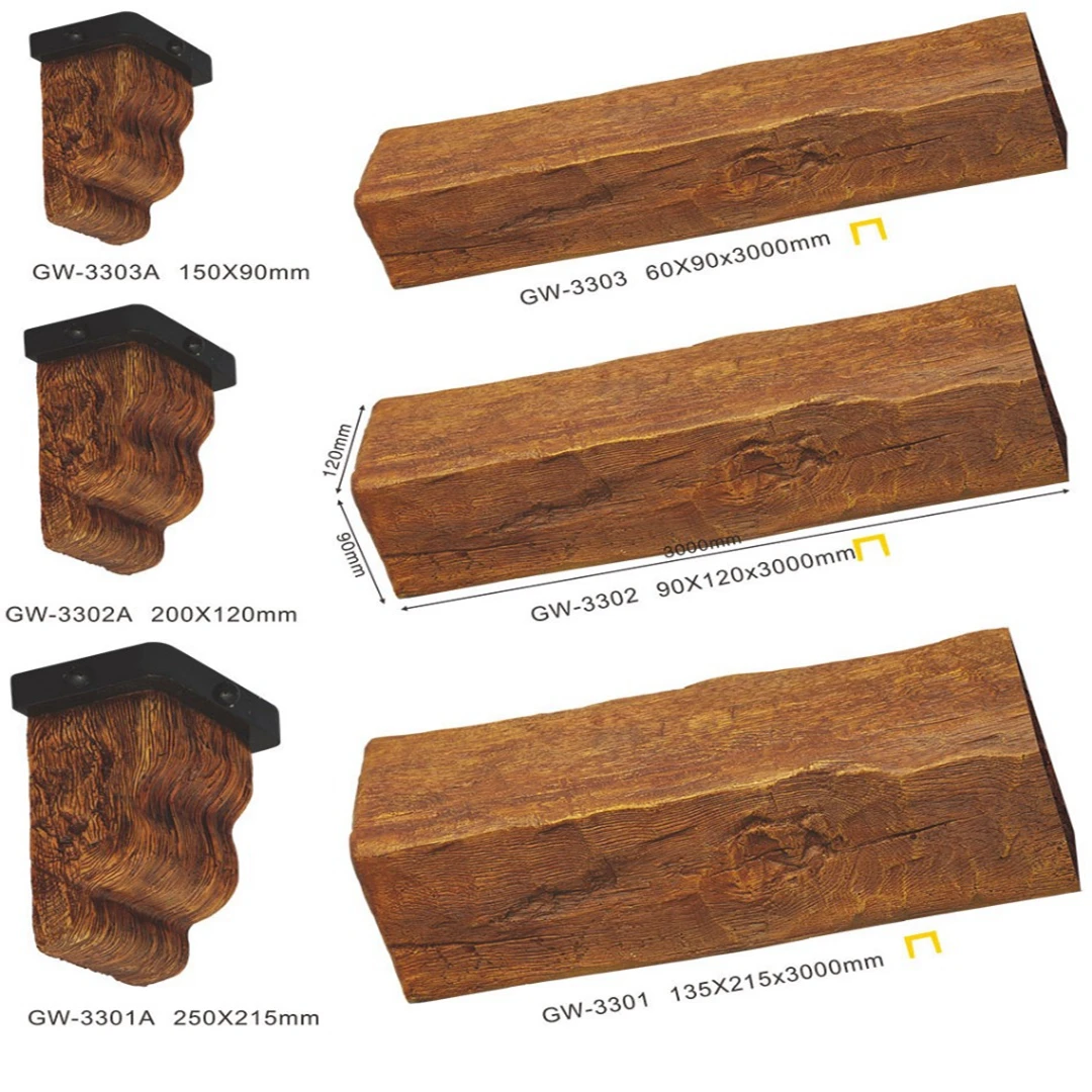 Оптовая продажа, искусственный луч, натуральный вид, полиуретан, деревенский винтажный декор, потолочные деревянные балки