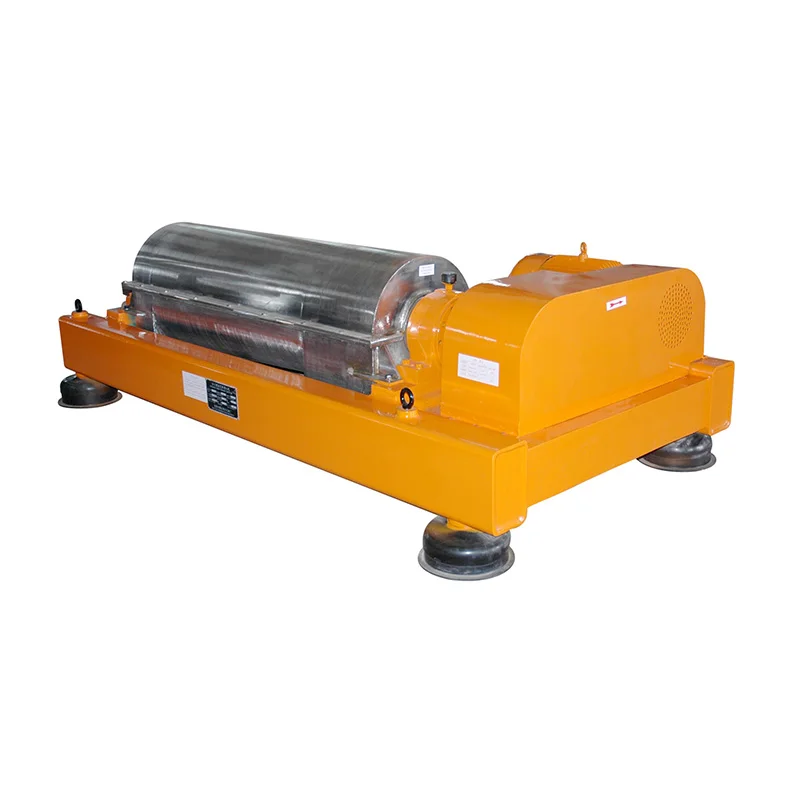 Decanter centrifuge for maize starch process