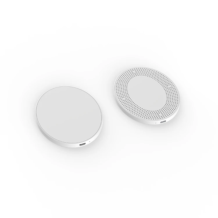 promo gifts factory bulk order mini round shape pad fast 10W Wireless Charger for mobile phone