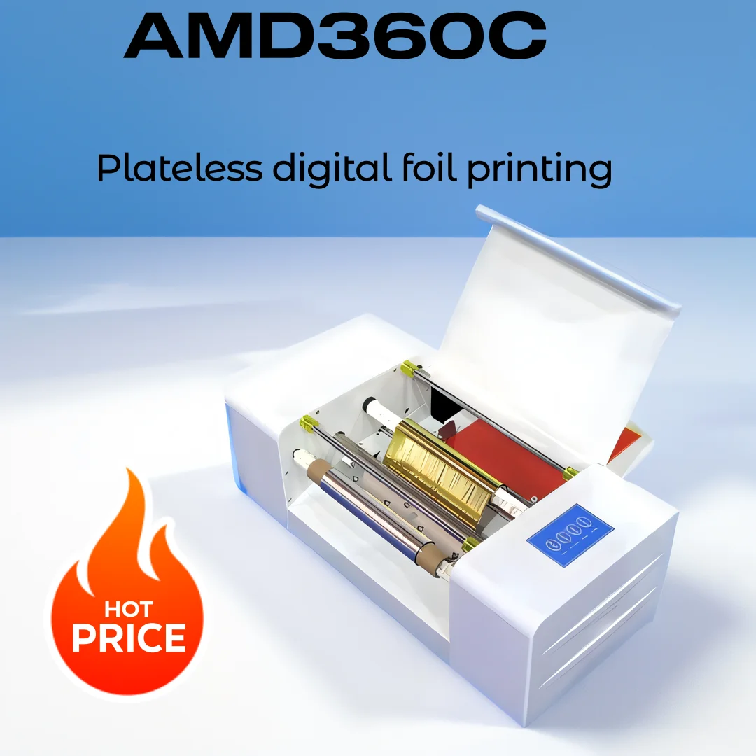 Automatic Digital Foil Printing Machine Ribbons Ribbon Thermal Printer Digital Foil Printer for Paper
