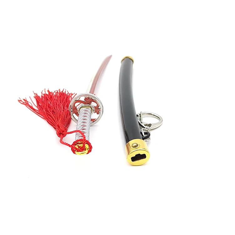 Custom Anime Katana Sword 23CM anime sword model key chain katana swords for Demon Slayer Tsuyuri Kanawo