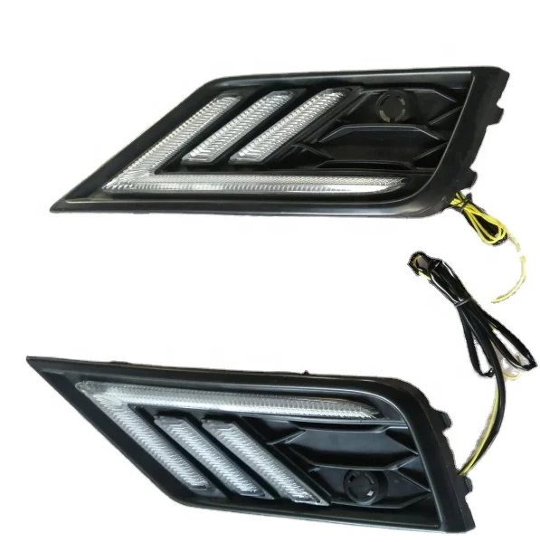 Led Daytime running lights for Tiguan 2018 2019 2020 2021 Auto Parts Fog lamp for Volkswagen vw tiguan accessories