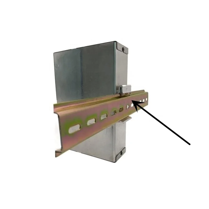 Aluminum alloy 25 wide guide rail buckle Switch guide rail buckle Electrical guide rail buckle