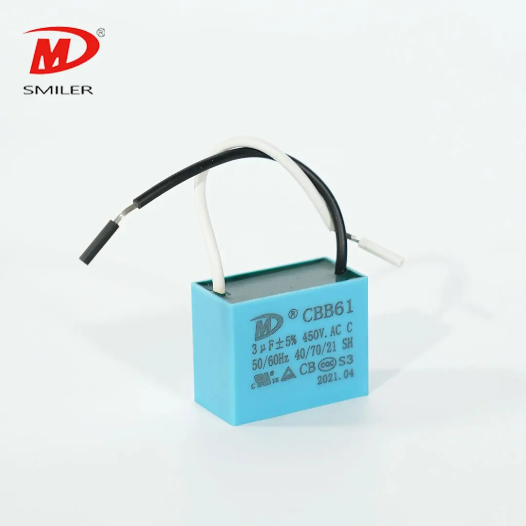 500vac capacitor cbb61 3uf 4uf 5uf 8uf Capacitor 350vac 40 85 21 50 60hz cbb61 fan capacitor