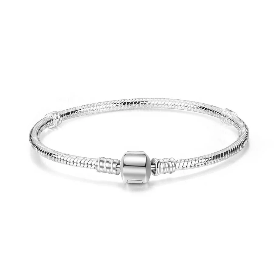 Fast shipping in stock wholesale 100% 925 sterling silver charm bracelets jewelry for women gift