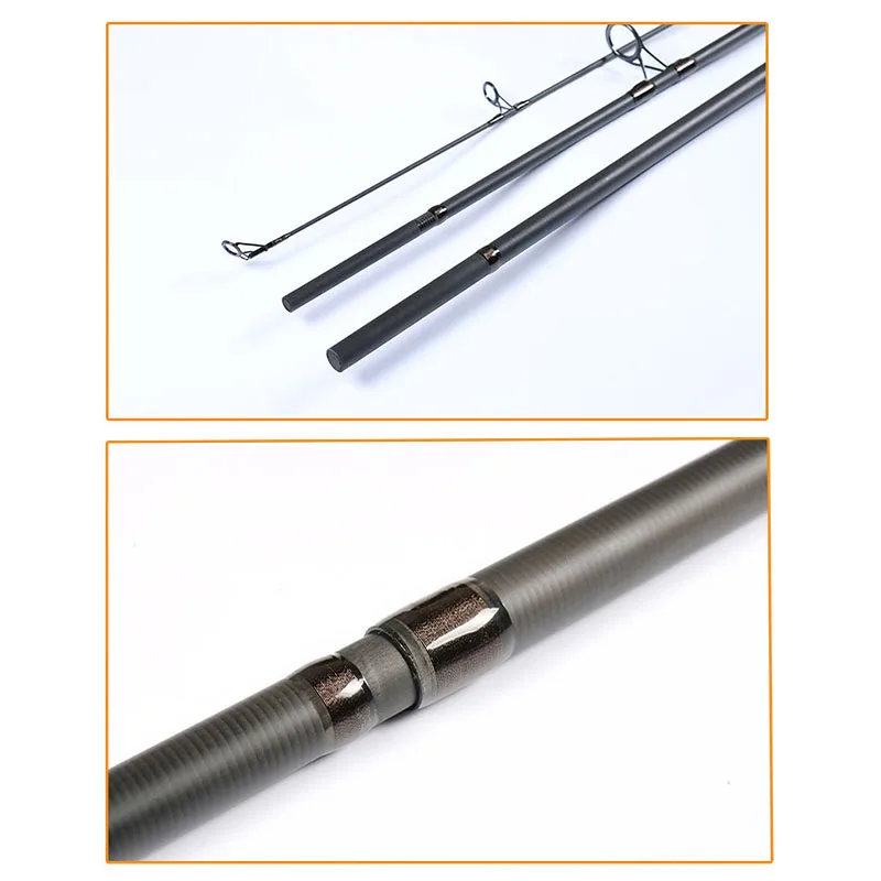 FISHGANG imported carbon super hard 3 sections surf fishing rod fuji reel seat 3.6m 3.9m carp fishing rod