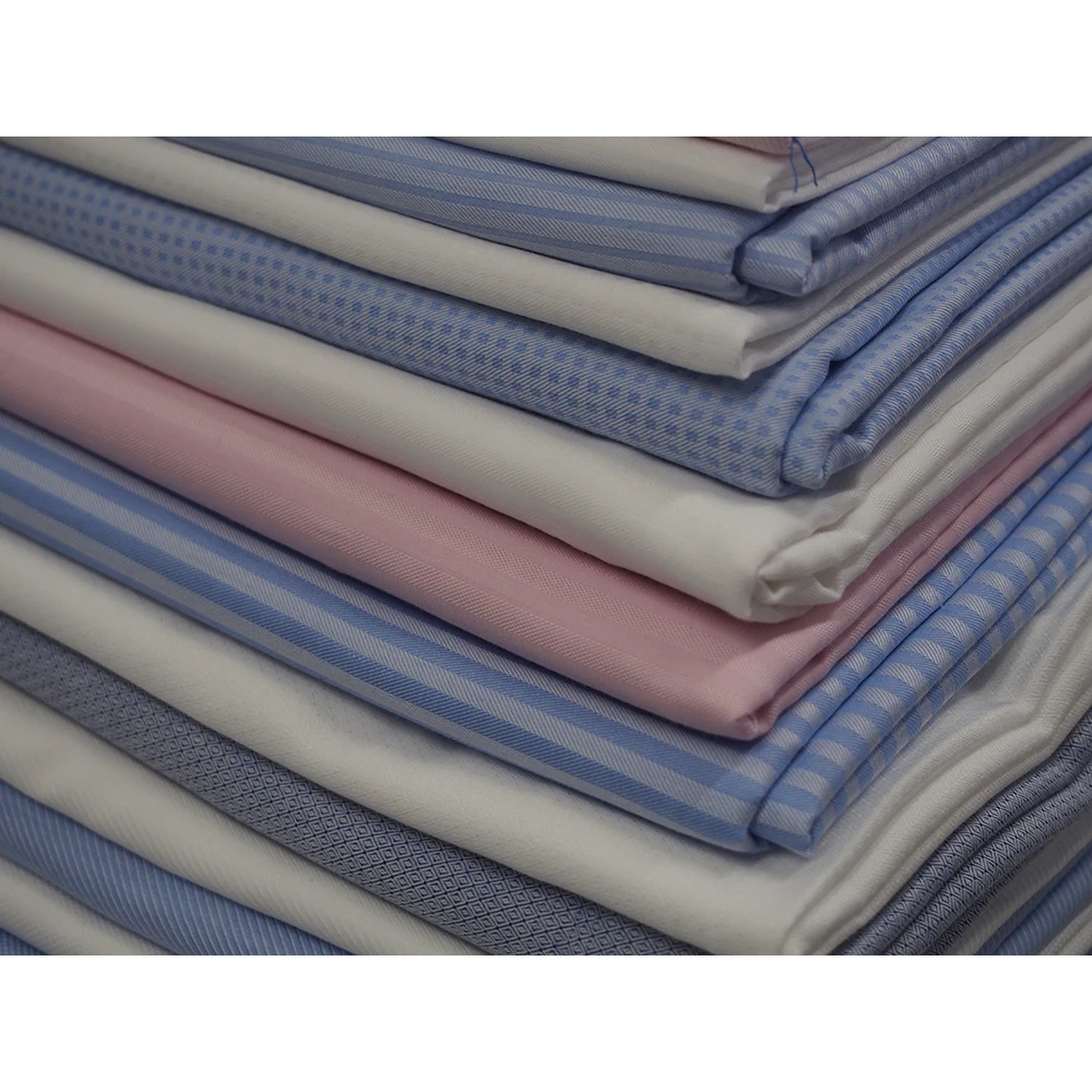 Wholesale Japanese plain color polyester shirt organic cotton fabrics