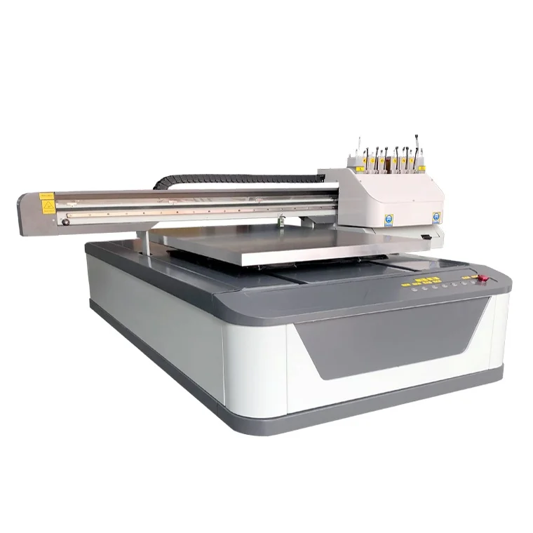 mental UV printerToshiba-printhead 6090 Flatbed UV Printers for indoor use