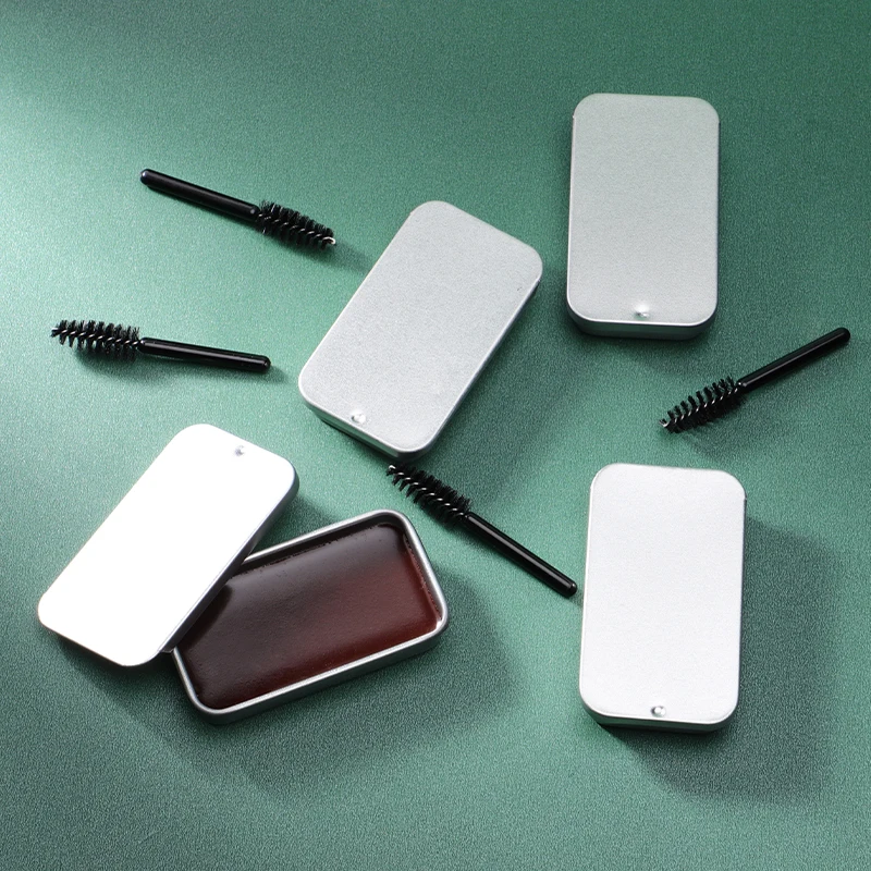 New No Logo Waterproof Eyebrow Soap Wax Gel Private Label 4 Colors Tinted Eyebrow Shaping Soap Wax