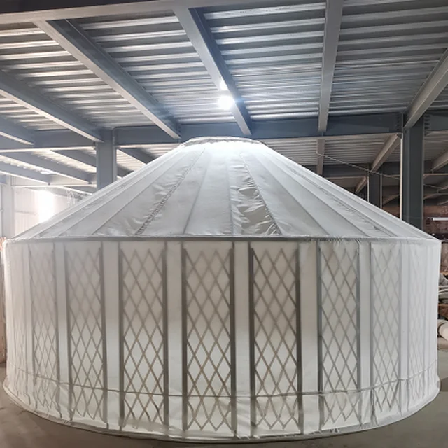 Sinoyurt  Bamboo Yurt High Winds for whole season usage as perfab house 6m