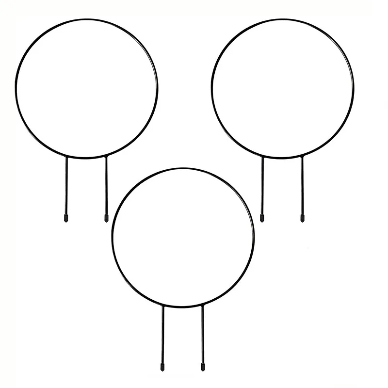 Металлический держатель для растений, стойка для лазания, круглая железная подставка для садовых растений