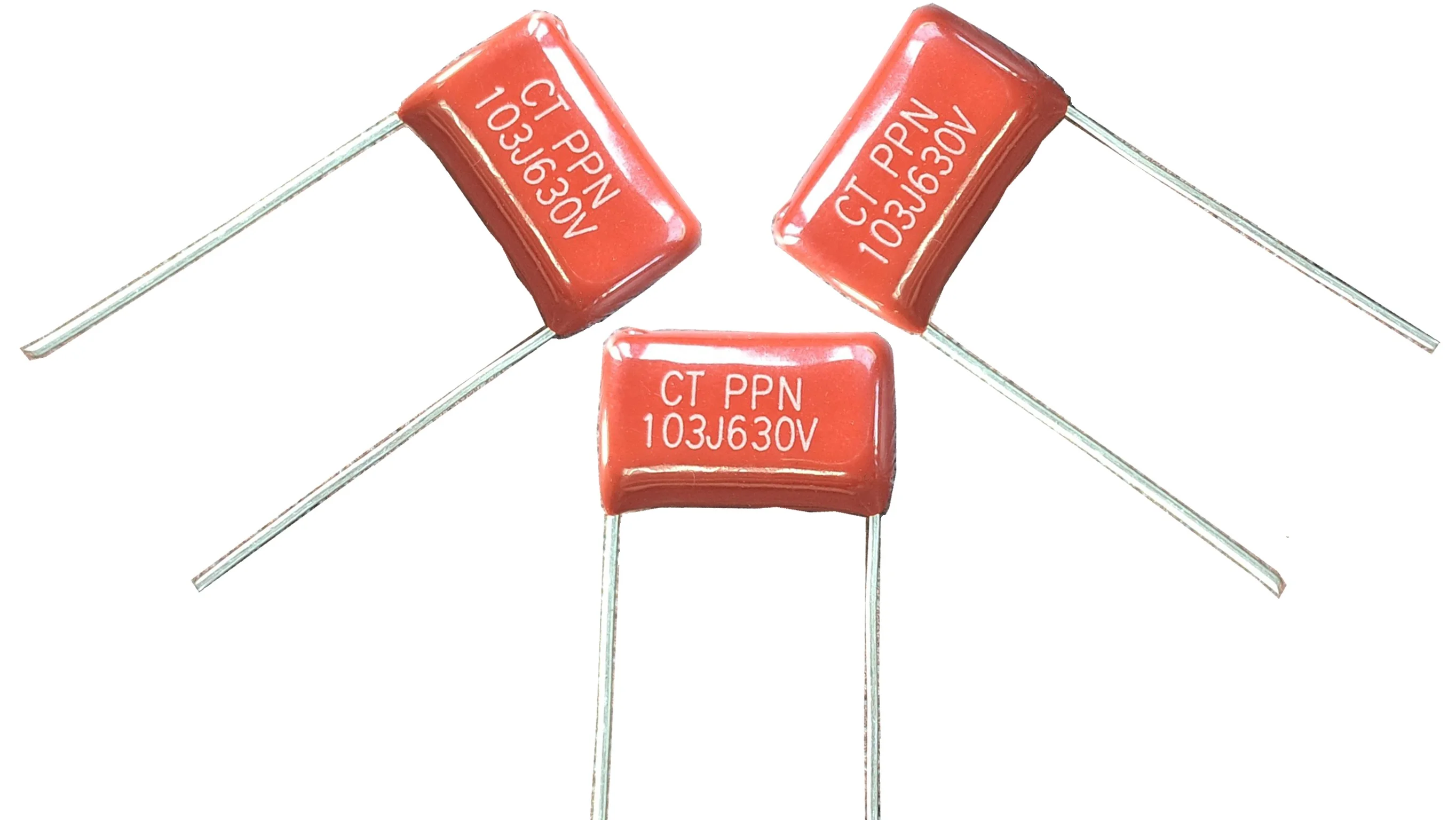 High Frequency CBB12 CBB13 (PPN) 103J 630V Polypropylene Film Foil Capacitor (Coating)