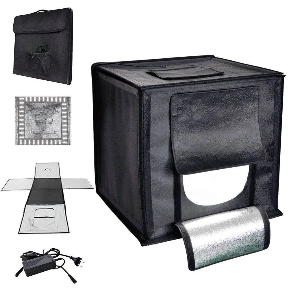 40cm Portable Foldable Photo Studio LED Shooting Cube Tent Light Box