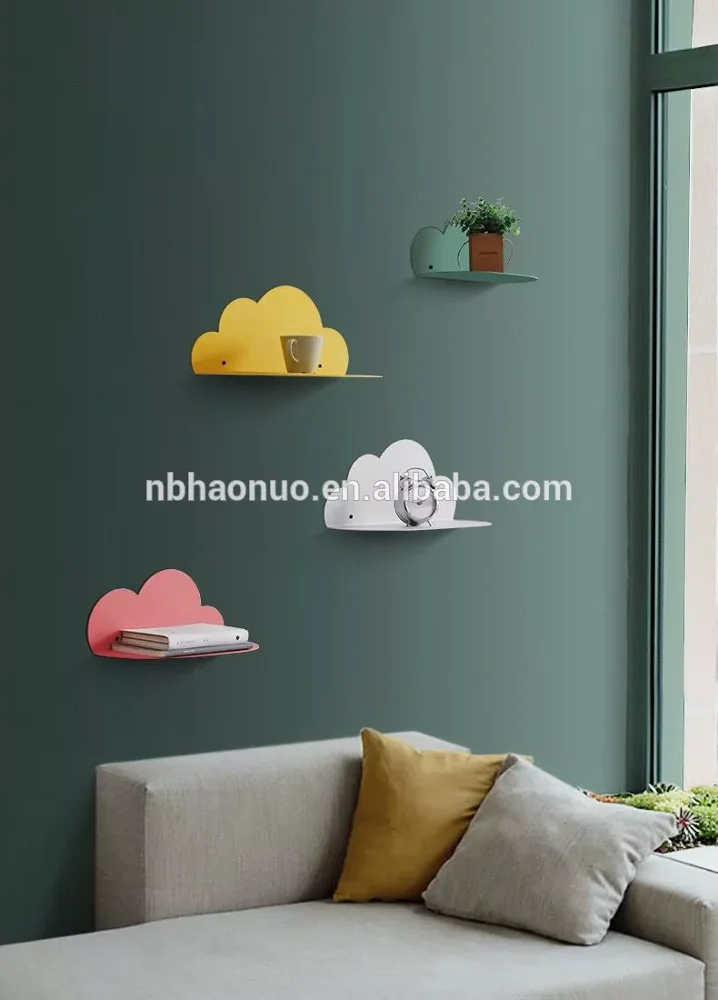 Home Decoration Modern Cloud Shape Wall Hanging Shelf