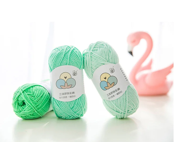 5 Ply Washable Milk Cotton Acrylic Blended Yarn Crochet Hand Knitting