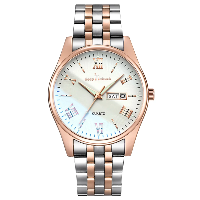 Hot sale waterproof quartz wrist watch luxury mens stainless steel watches custom logo