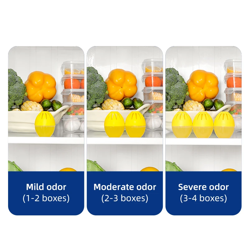 Fragrance Box Air Fresher Odor Smell Remover Mini Small Multifunctional Egg Shape Bathroom Refrigerator Deodorizer