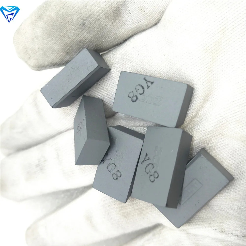 P30 ,YG6,YG8 C120,C125,A420,A425Z,B20,E20 tungsten cemented carbide brazed tips by KG price