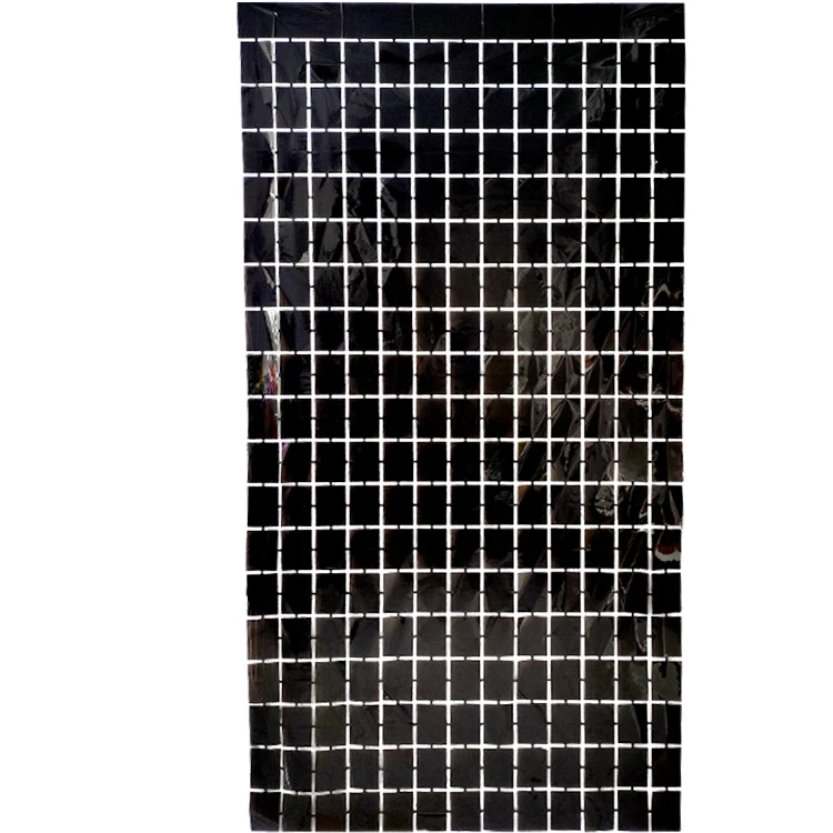 Заводская Прямая поставка 1*2 м розовое золото День рождения Свадебные принадлежности фольгированная квадратная занавеска cortinas cromadas сумасшедшая ночнушка мишура занавеска