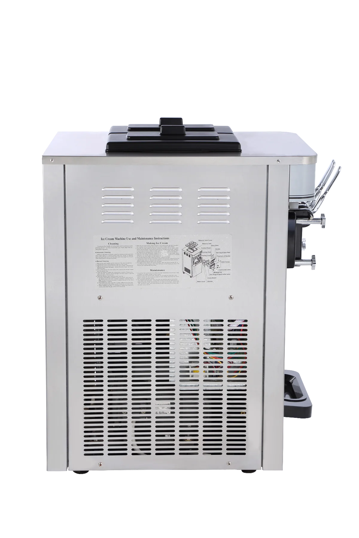 commercial tabletop  stainless steel soft ice cream machine