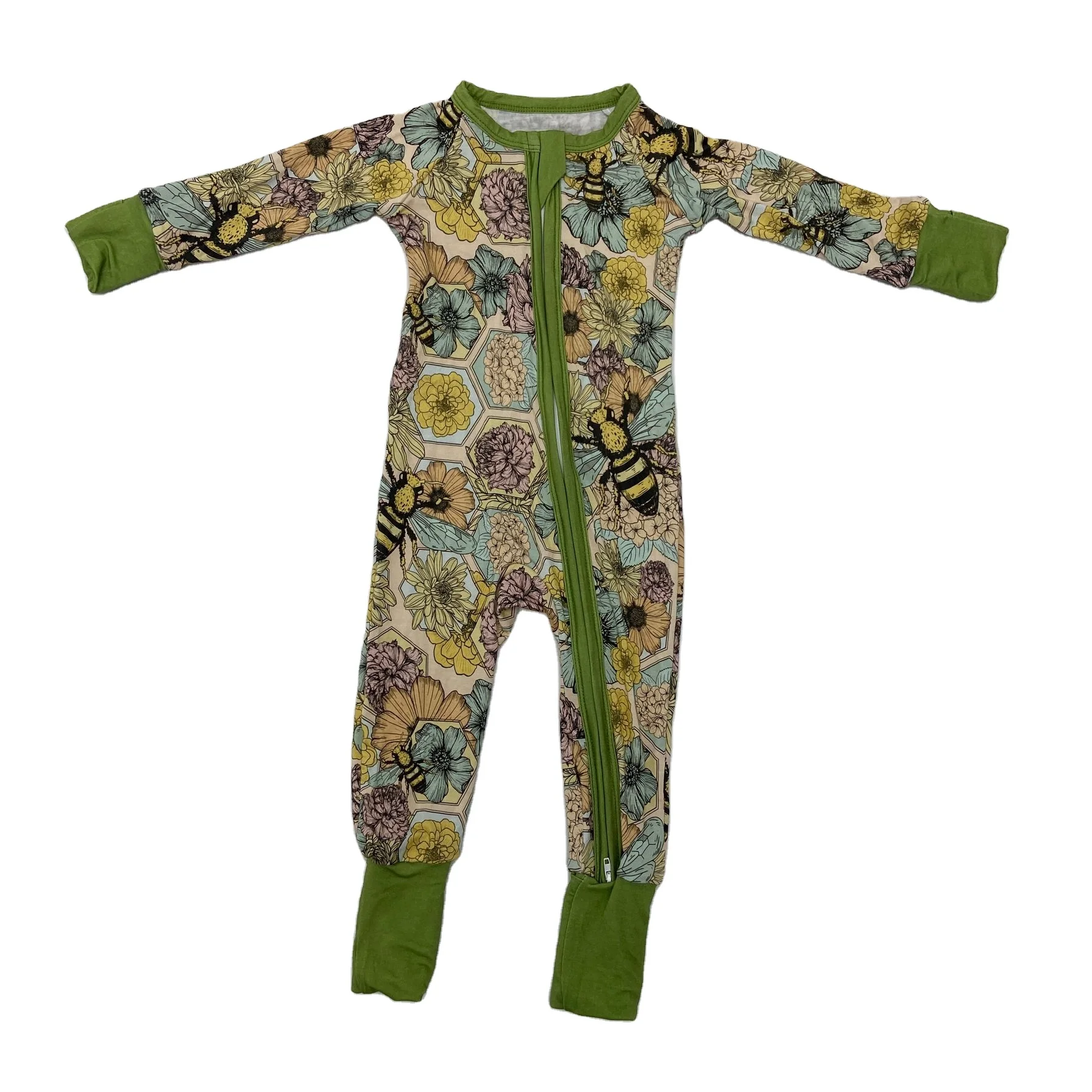 Qingli Unisex RTS Bamboo Pajamas with Animal Printed Pattern onesie No MOQ