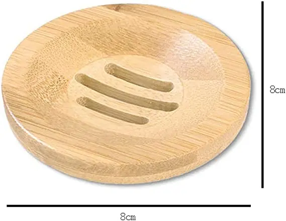 Custom LOGO Portable Wooden Natural Soap Dishes Tray Holder Storage Soap Rack Plate Box Container for Bath Shower Bathroom