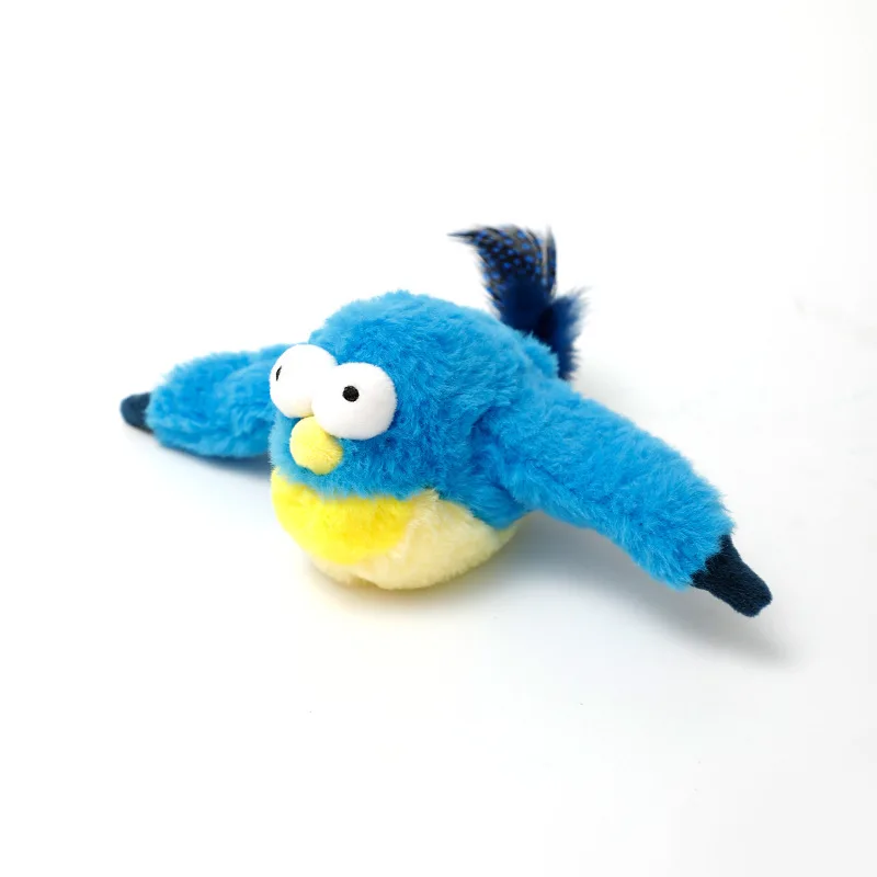 Simulation birds small fish animal intelligent electric slap sound from hi pet toy catmint cat toy