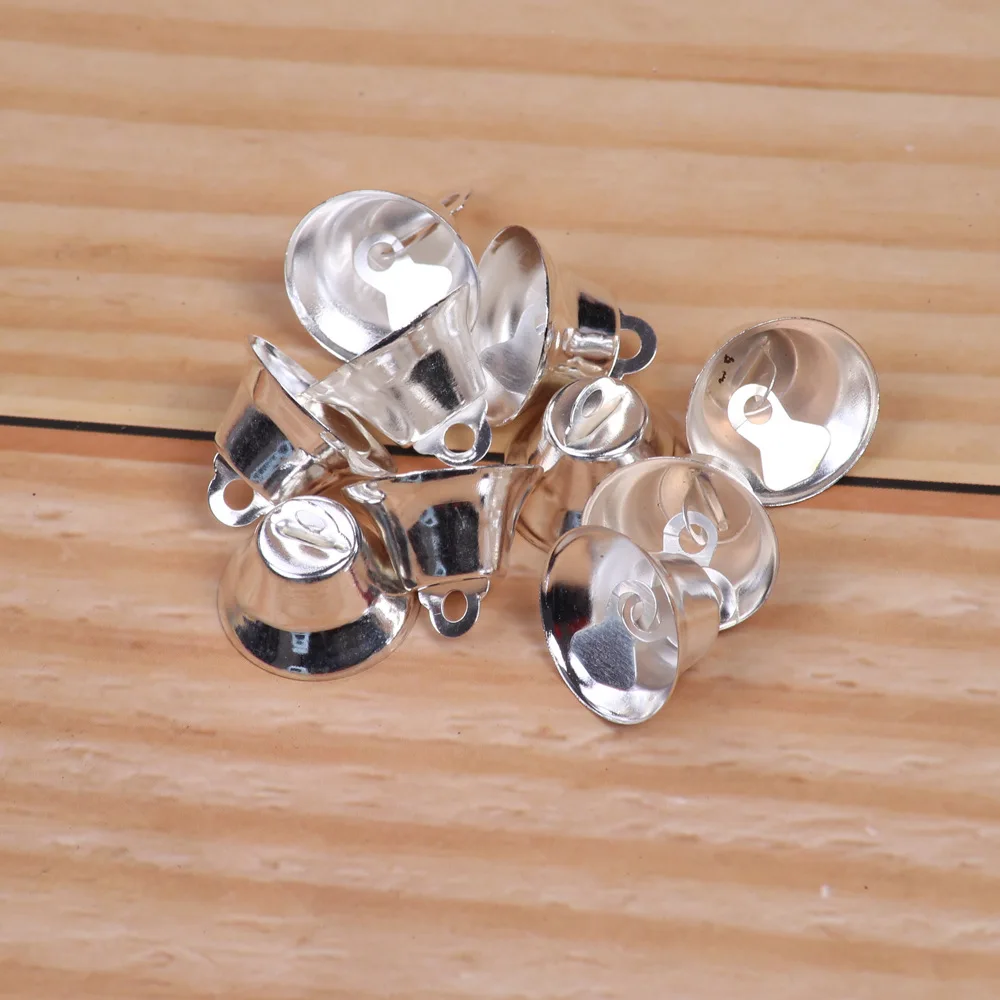2cm Gold/Silver Small Bell for Christmas DIY Decoration 10 Piece/Pack