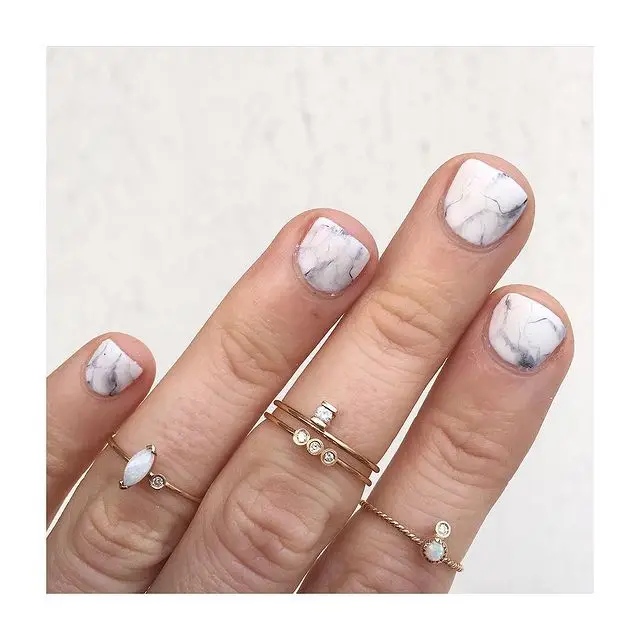 Unique sterling silver gold plated diamond marquise white opal women fine jewelry rings