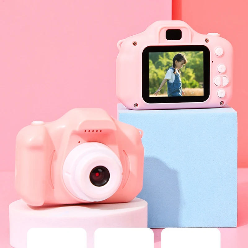 Cute Cartoon Kids 2.0 Inch Digital Camera Built-In Games Instant Camera Christmas Gift Fun Educational Toy Children X2 Kids
