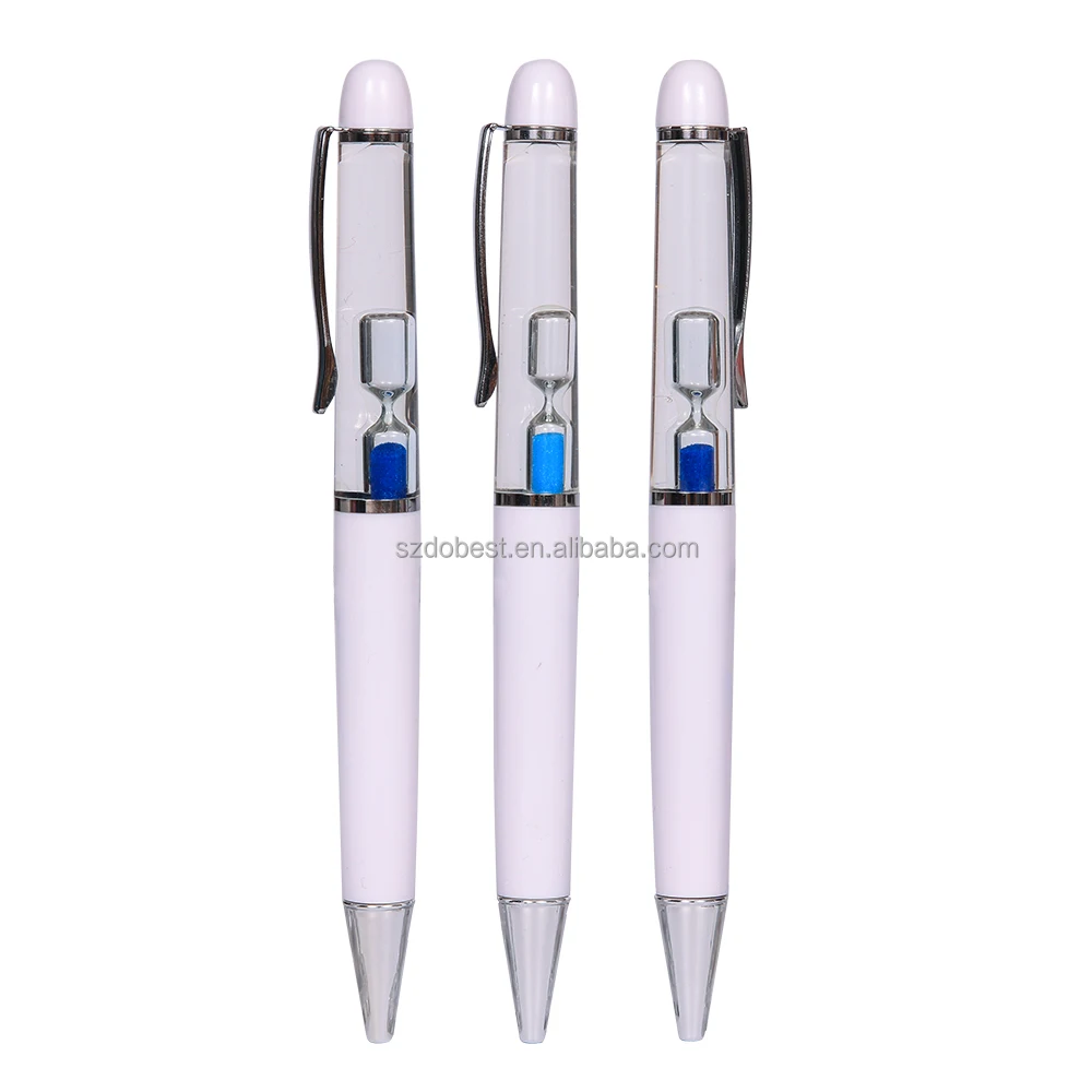 Wholesale Plastic Liquid Fancy Gel Pink Glitter PVC Branding Floating Liquid Pen