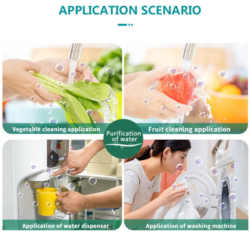 500 мг/ч воды генератора озона (удаляет неприятный запах, который убивает бактерии для Прачечная стиральная машина диспенсер для воды ПРИМЕНЕНИЕ