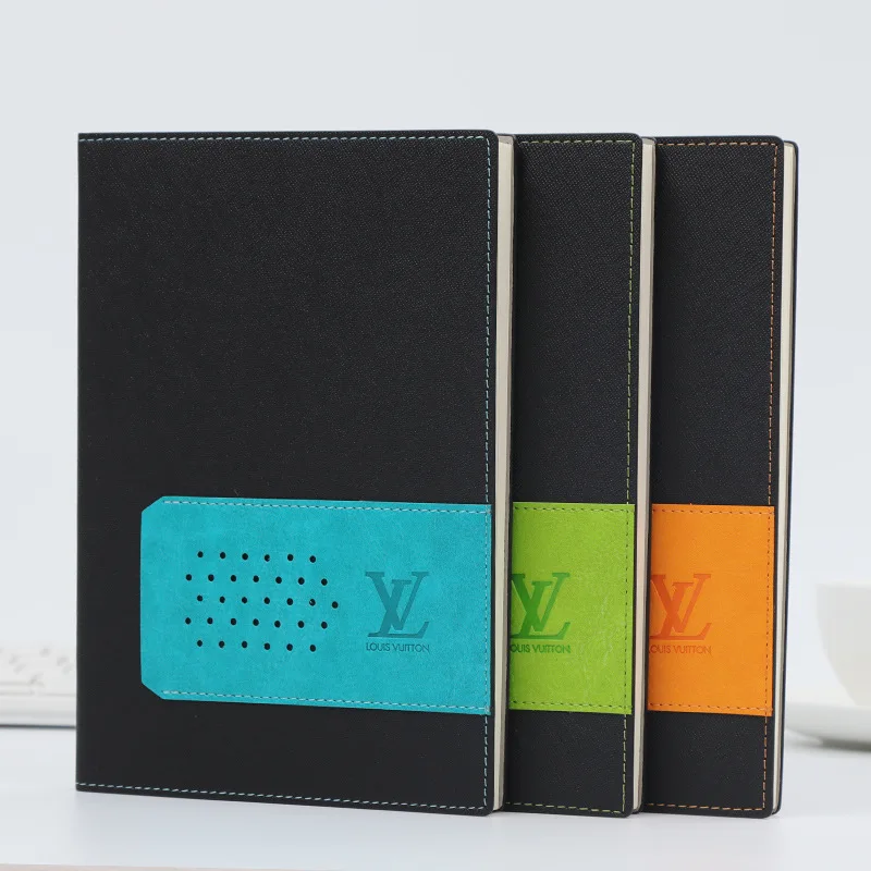 Business Planner A5 PU Softcover Stitched and Oil Edge Notebook with Card Pocket Custom LOGO Journal