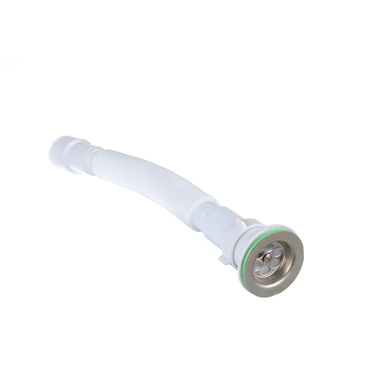 High Temperature Insulating Durable Plastic Bathtub Drain Hoses Flexible Drain Pipe