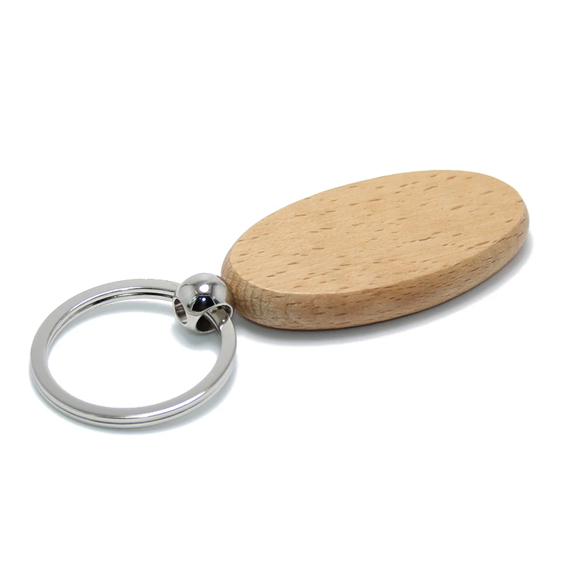 DIY Индивидуальный брелок для ключей бирка подарки мужчин и женщин оптовая продажа от производителя деревянное кольцо держатель овальное круглое сердце пустая деревянная
