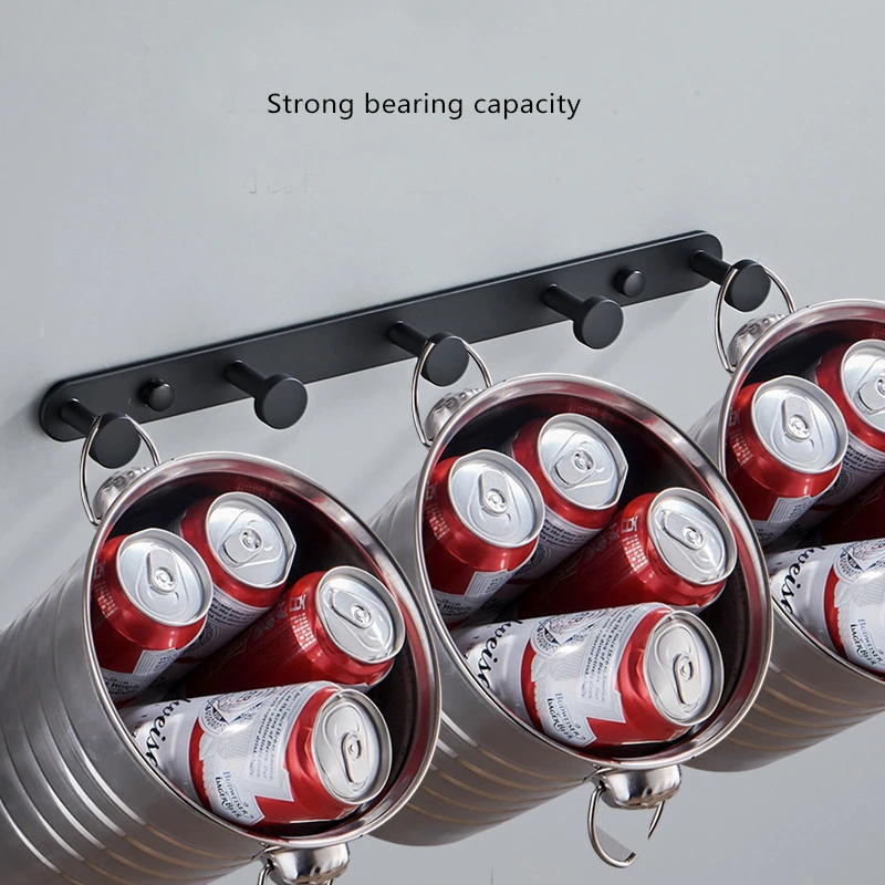 Best Selling Hard Modern Design Bathroom Accessories Metal Hangers Bathrobe Row Wall Hooks