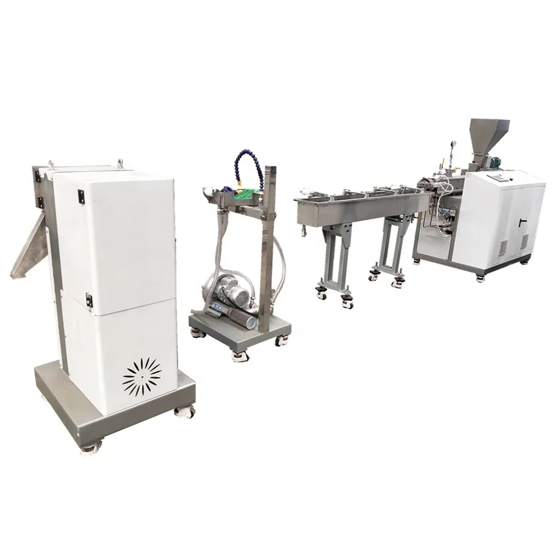 Parallel Twin Screw Plastic Extruder Pelletizing Line Masterbatch Making Machine