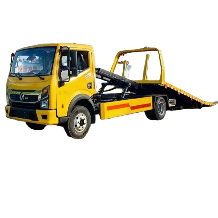Full rollback tow sport car motorcycle with remote control of the used and new 3 ton one tow two road rescue vehicle