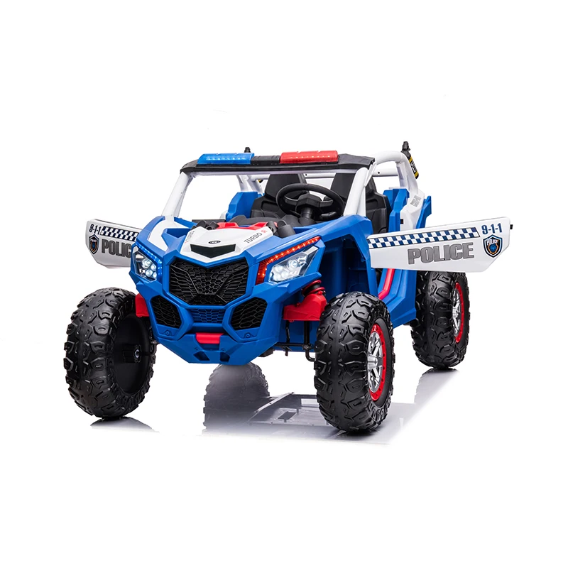 24V 4X4 children battery powered police UTV