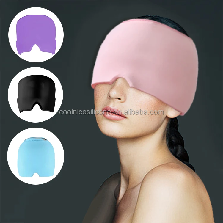 Hot and Cold Therapy Form Fitting Migraine Relief Ice Head Wrap Headache and Migraine Hat