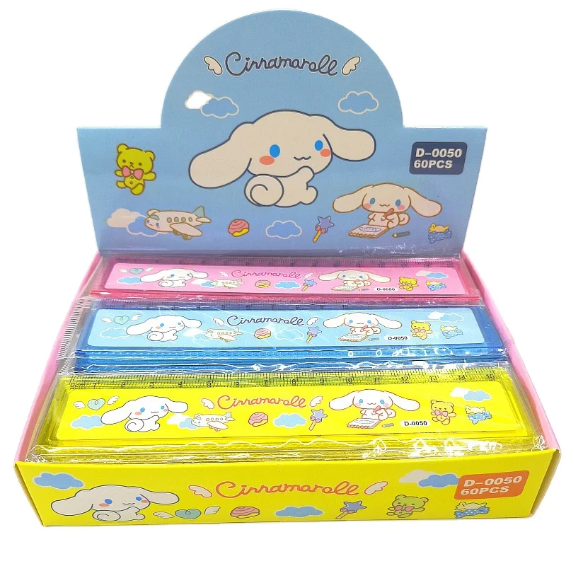 School Stationery Kuromi Ruler, Cute KT melody Straight Ruler, Kuromi plastic Straightedge for kids