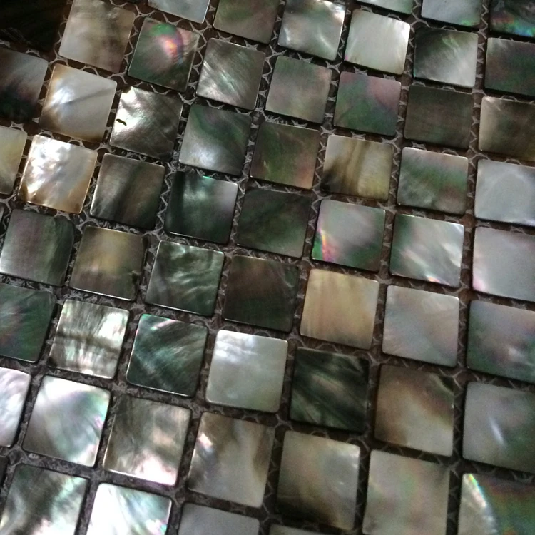 Перламутровая Квадратная Мраморная мозаичная плитка, кухонная мозаика с черной бабочкой, бесплатная доставка