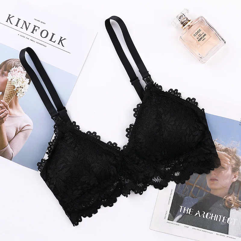 
Hot Sale Side Closure Wireless Seamless Daily Bra Mommy Push Up Wire Free Underwear Comfortable Maternity Lactation Nursing Bra 