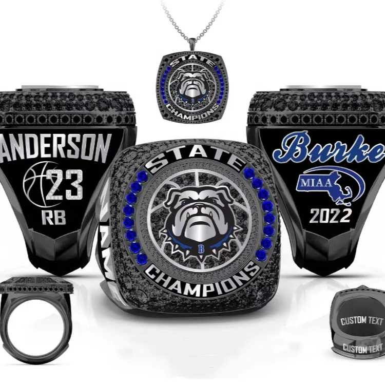 Factory made basketball championship rings custom sports rings jewelry for men wholesale for state championship