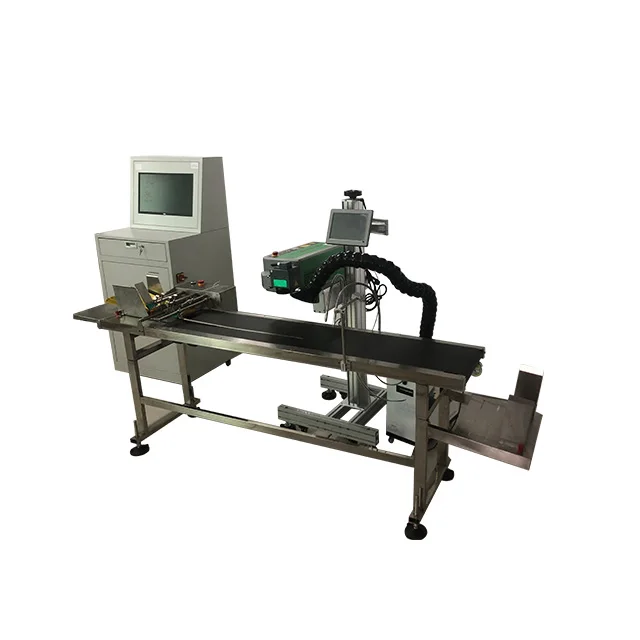 Automatic paging machine laser marking machine data association system