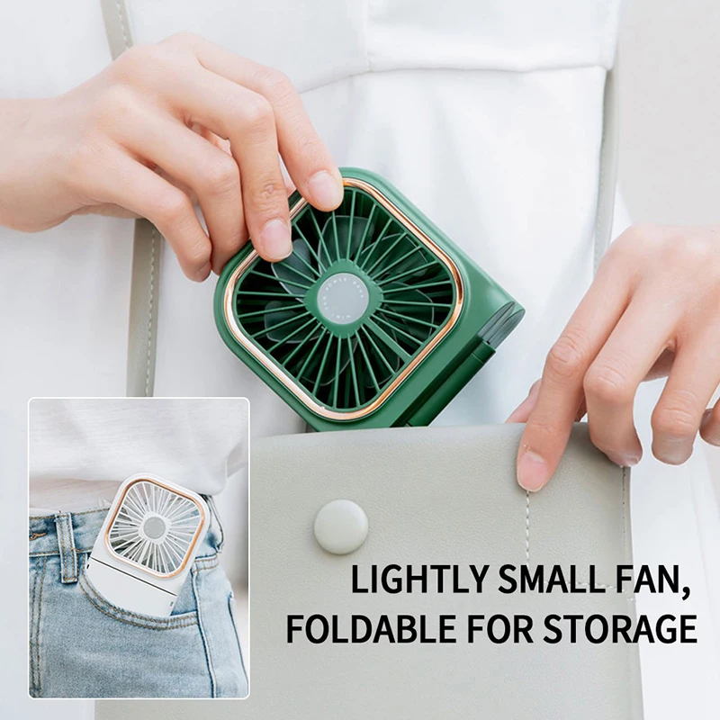 Wholesale 3 Gears Adjustable Mini Fan Portable Rechargeable Hanging Neck Small Fan 3000 mah Power Bank Personal Hand Fans