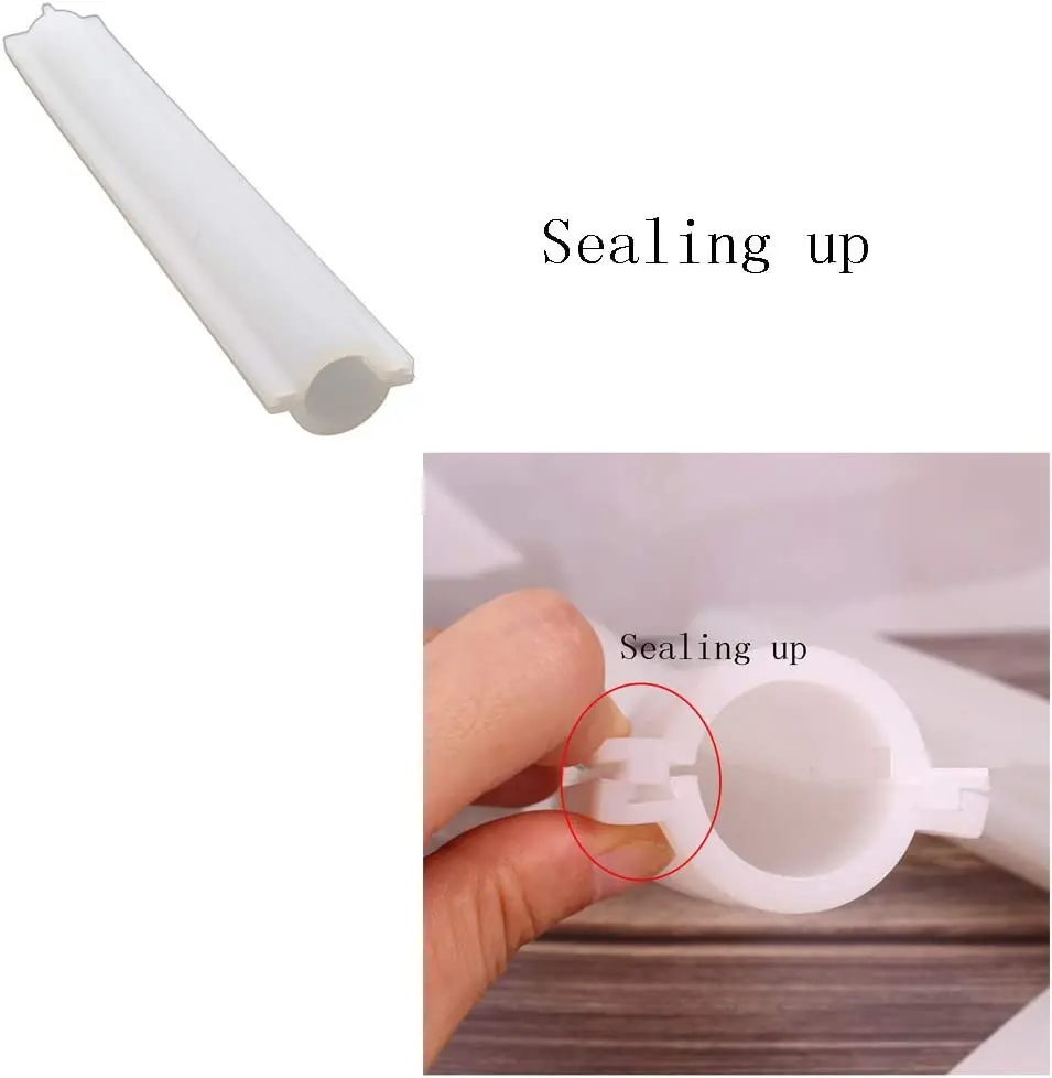 Round Tube Column Silicone Soap Candle Mold Embed Soap Making Supplies Silicone Mold for Soap