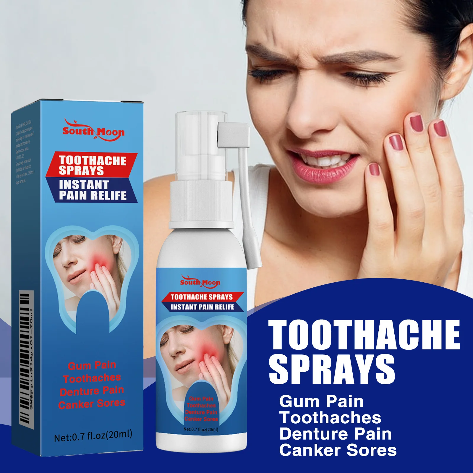 Toothache Chinese Herbal Plant Extract Tooth protection Spray External Decay Pain Relief